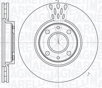 Magneti Marelli 361302040238 - Тормозной диск unicars.by