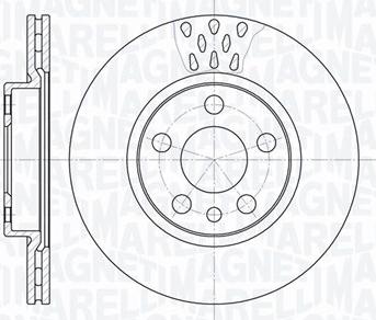 Magneti Marelli 361302040232 - Тормозной диск unicars.by