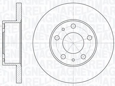 Magneti Marelli 361302040237 - Тормозной диск unicars.by