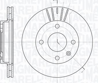 Magneti Marelli 361302040226 - Тормозной диск unicars.by