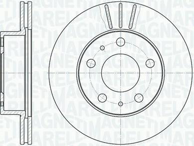 Magneti Marelli 361302040228 - Тормозной диск unicars.by