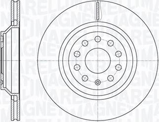 Magneti Marelli 361302040735 - Тормозной диск unicars.by