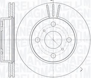 Magneti Marelli 361302040738 - Тормозной диск unicars.by