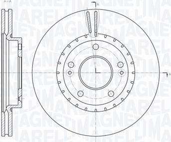 Magneti Marelli 361302040771 - Тормозной диск unicars.by