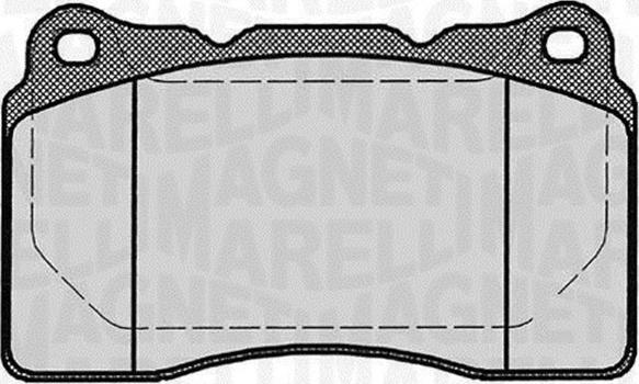 Magneti Marelli 363916060499 - Тормозные колодки, дисковые, комплект unicars.by