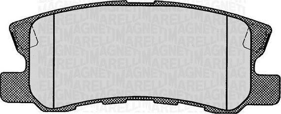 Magneti Marelli 363916060445 - Тормозные колодки, дисковые, комплект unicars.by