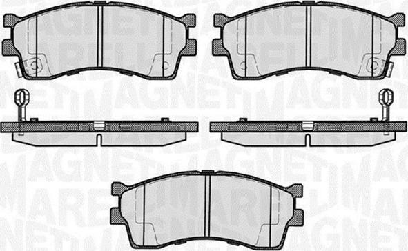 Magneti Marelli 363916060458 - Тормозные колодки, дисковые, комплект unicars.by