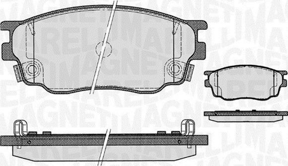 Magneti Marelli 363916060465 - Тормозные колодки, дисковые, комплект unicars.by