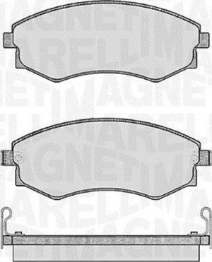 Magneti Marelli 363916060467 - Тормозные колодки, дисковые, комплект unicars.by