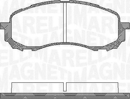 Magneti Marelli 363916060400 - Тормозные колодки, дисковые, комплект unicars.by