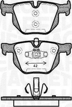 Magneti Marelli 363916060486 - Тормозные колодки, дисковые, комплект unicars.by