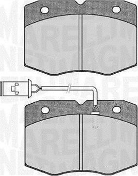 Magneti Marelli 363916060475 - Тормозные колодки, дисковые, комплект unicars.by