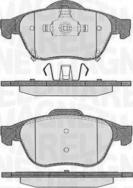 Magneti Marelli 363916060595 - Тормозные колодки, дисковые, комплект unicars.by