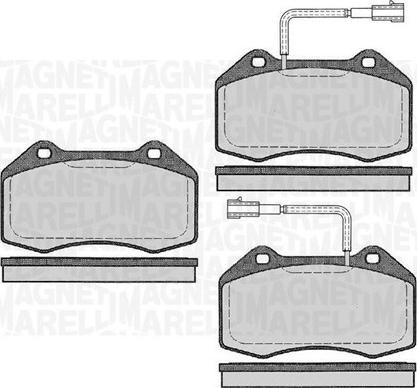 Magneti Marelli 363916060591 - Тормозные колодки, дисковые, комплект unicars.by