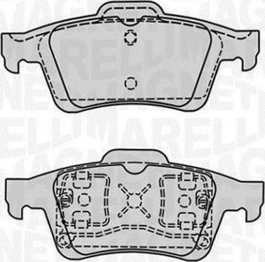 Magneti Marelli 363916060569 - Тормозные колодки, дисковые, комплект unicars.by