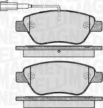 Magneti Marelli 363916060560 - Тормозные колодки, дисковые, комплект unicars.by