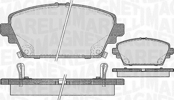 Magneti Marelli 363916060567 - Тормозные колодки, дисковые, комплект unicars.by