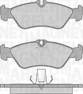 Magneti Marelli 363916060505 - Тормозные колодки, дисковые, комплект unicars.by