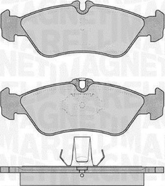 Magneti Marelli 363916060506 - Тормозные колодки, дисковые, комплект unicars.by