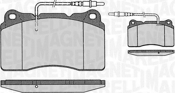 Magneti Marelli 363916060500 - Тормозные колодки, дисковые, комплект unicars.by