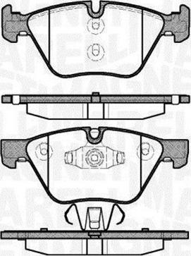 Magneti Marelli 363916060507 - Тормозные колодки, дисковые, комплект unicars.by