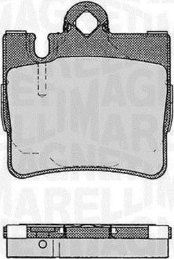 Magneti Marelli 363916060584 - Тормозные колодки, дисковые, комплект unicars.by