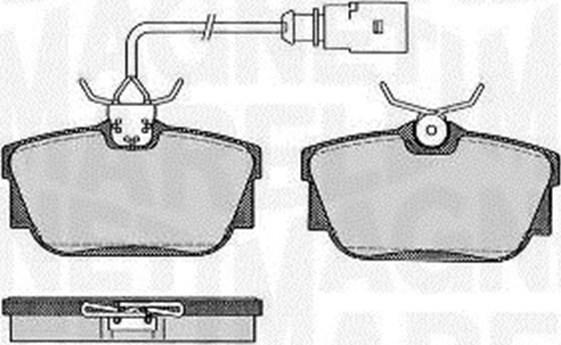 Magneti Marelli 363916060586 - Тормозные колодки, дисковые, комплект unicars.by