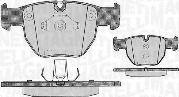 Magneti Marelli 363916060580 - Тормозные колодки, дисковые, комплект unicars.by