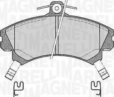 Magneti Marelli 363916060521 - Тормозные колодки, дисковые, комплект unicars.by