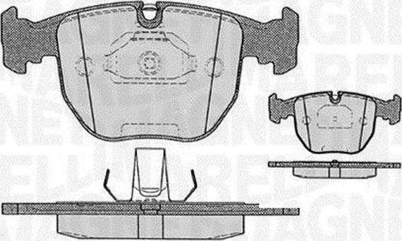 Magneti Marelli 363916060579 - Тормозные колодки, дисковые, комплект unicars.by