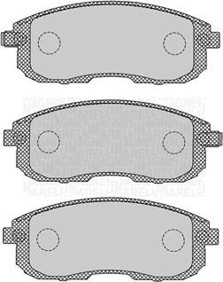 Magneti Marelli 363916060695 - Тормозные колодки, дисковые, комплект unicars.by