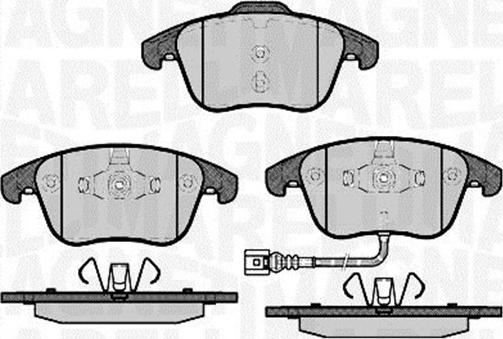 Magneti Marelli 363916060659 - Тормозные колодки, дисковые, комплект unicars.by