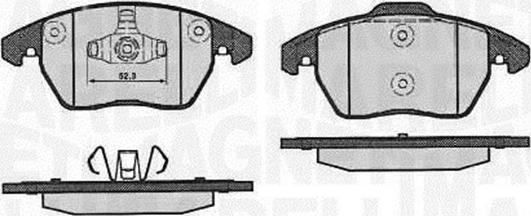 Magneti Marelli 363916060656 - Тормозные колодки, дисковые, комплект unicars.by