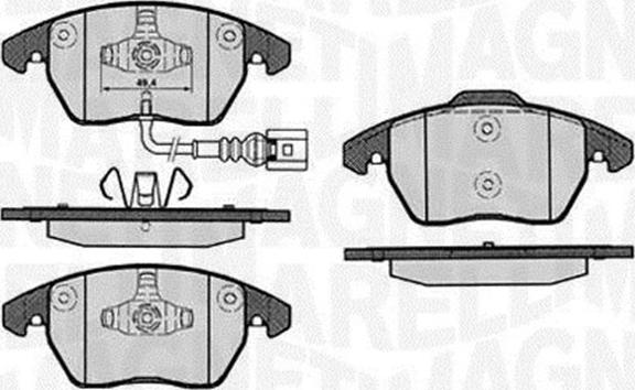 Magneti Marelli 363916060657 - Тормозные колодки, дисковые, комплект unicars.by