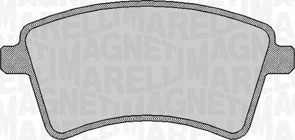 Magneti Marelli 363916060661 - Тормозные колодки, дисковые, комплект unicars.by