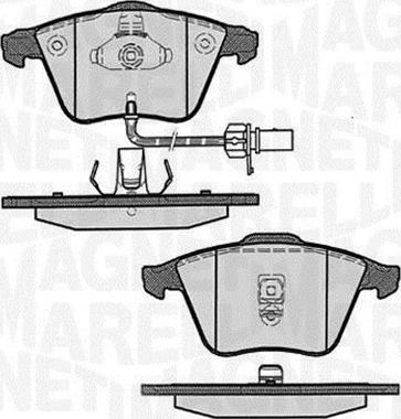 Magneti Marelli 363916060607 - Тормозные колодки, дисковые, комплект unicars.by