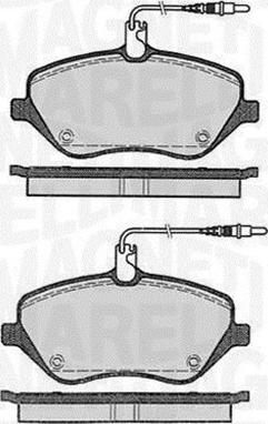 Magneti Marelli 363916060615 - Тормозные колодки, дисковые, комплект unicars.by