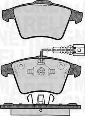 Magneti Marelli 363916060625 - Тормозные колодки, дисковые, комплект unicars.by