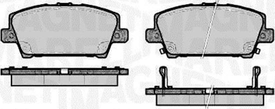 Magneti Marelli 363916060620 - Тормозные колодки, дисковые, комплект unicars.by