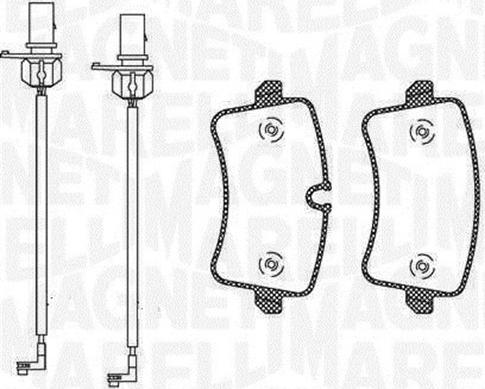 Magneti Marelli 363916060675 - Тормозные колодки, дисковые, комплект unicars.by