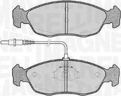 Magneti Marelli 363916060195 - Тормозные колодки, дисковые, комплект unicars.by