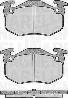 Magneti Marelli 363916060197 - Тормозные колодки, дисковые, комплект unicars.by