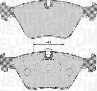 Magneti Marelli 363916060153 - Тормозные колодки, дисковые, комплект unicars.by