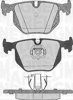 Magneti Marelli 363916060152 - Тормозные колодки, дисковые, комплект unicars.by