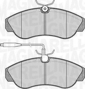 Magneti Marelli 363916060184 - Тормозные колодки, дисковые, комплект unicars.by