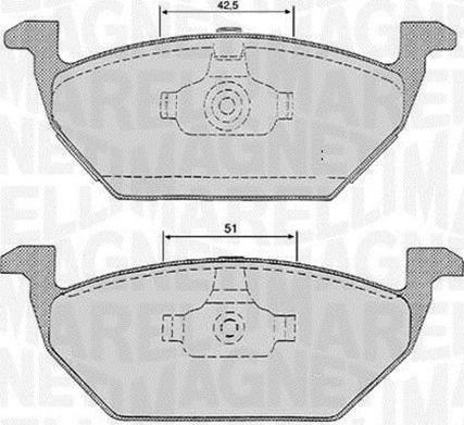 Magneti Marelli 363916060134 - Тормозные колодки, дисковые, комплект unicars.by