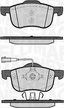 Magneti Marelli 363916060128 - Тормозные колодки, дисковые, комплект unicars.by