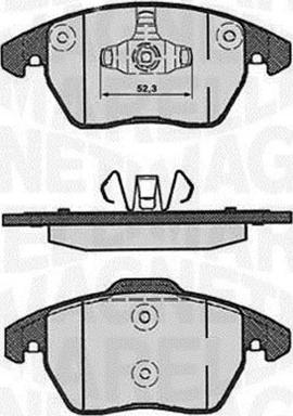 Magneti Marelli 363916060178 - Тормозные колодки, дисковые, комплект unicars.by