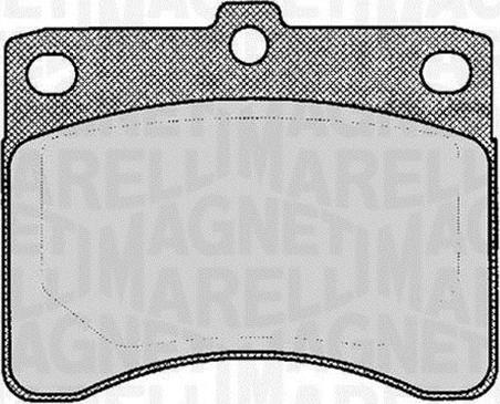 Magneti Marelli 363916060815 - Тормозные колодки, дисковые, комплект unicars.by