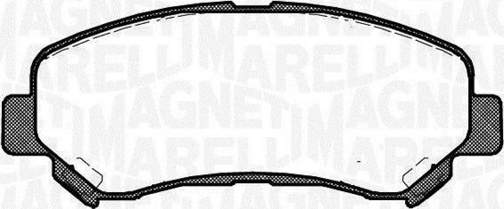 Magneti Marelli 363916060811 - Тормозные колодки, дисковые, комплект unicars.by